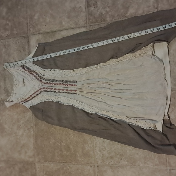 Ryu Bohemian Crochet Trim Embroidered Sleeveless Mini Dress Size S - Picture 11 of 12